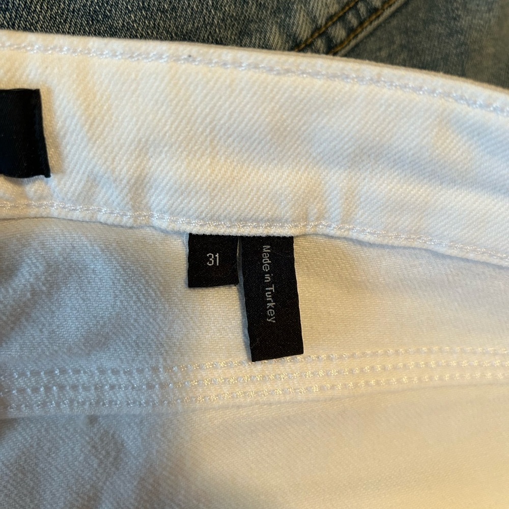 Theory White Denim Pants Size 31 - Picture 6 of 7